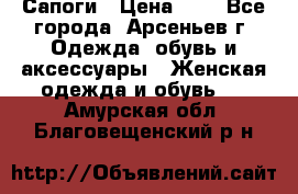 Сапоги › Цена ­ 4 - Все города, Арсеньев г. Одежда, обувь и аксессуары » Женская одежда и обувь   . Амурская обл.,Благовещенский р-н